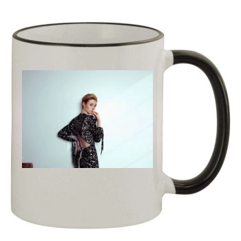 Elizabeth Debicki 11oz Colored Rim & Handle Mug