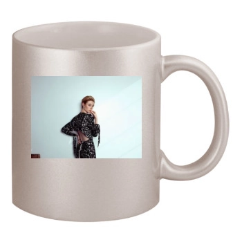 Elizabeth Debicki 11oz Metallic Silver Mug