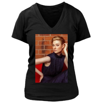 Elizabeth Debicki Women's Deep V-Neck TShirt