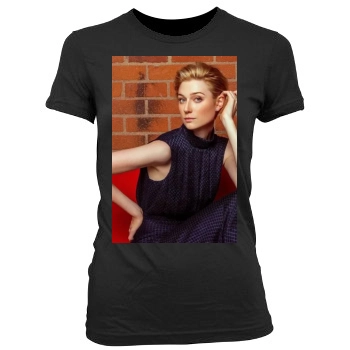 Elizabeth Debicki Women's Junior Cut Crewneck T-Shirt