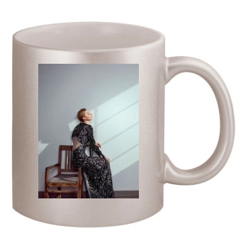 Elizabeth Debicki 11oz Metallic Silver Mug