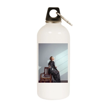 Elizabeth Debicki White Water Bottle With Carabiner