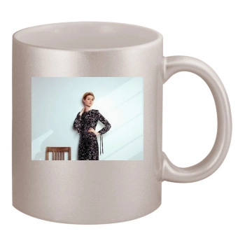 Elizabeth Debicki 11oz Metallic Silver Mug