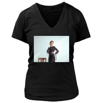 Elizabeth Debicki Women's Deep V-Neck TShirt