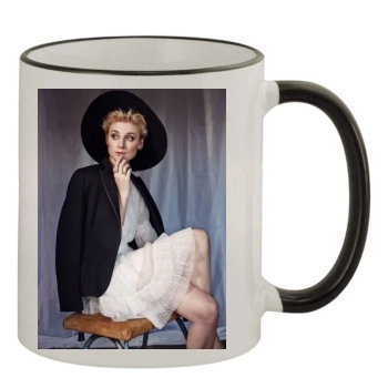 Elizabeth Debicki 11oz Colored Rim & Handle Mug