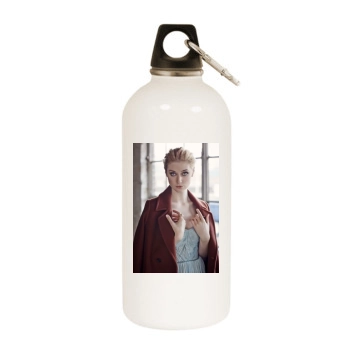 Elizabeth Debicki White Water Bottle With Carabiner