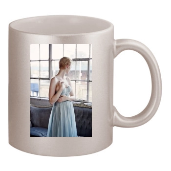 Elizabeth Debicki 11oz Metallic Silver Mug