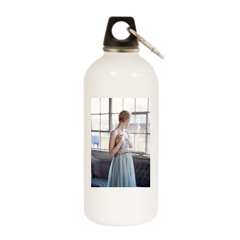 Elizabeth Debicki White Water Bottle With Carabiner