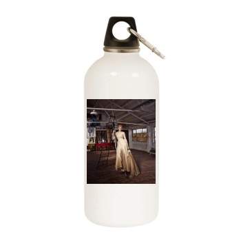 Elizabeth Debicki White Water Bottle With Carabiner