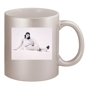 Shannon Elizabeth 11oz Metallic Silver Mug