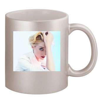 Elizabeth Debicki 11oz Metallic Silver Mug