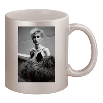 Elizabeth Debicki 11oz Metallic Silver Mug