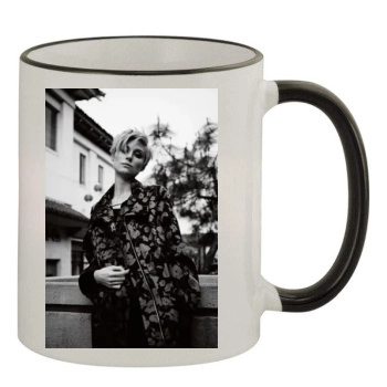 Elizabeth Debicki 11oz Colored Rim & Handle Mug