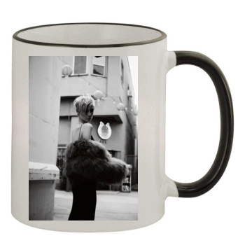 Elizabeth Debicki 11oz Colored Rim & Handle Mug