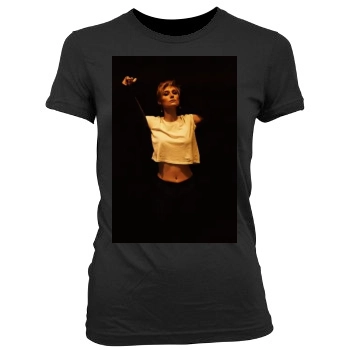 Elizabeth Debicki Women's Junior Cut Crewneck T-Shirt