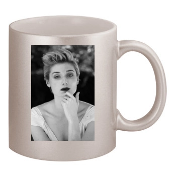 Elizabeth Debicki 11oz Metallic Silver Mug