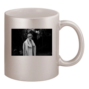 Elizabeth Debicki 11oz Metallic Silver Mug