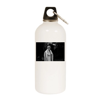 Elizabeth Debicki White Water Bottle With Carabiner