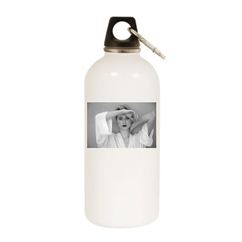 Elizabeth Debicki White Water Bottle With Carabiner