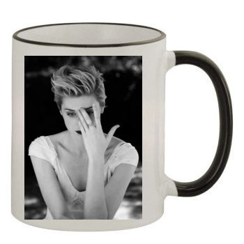 Elizabeth Debicki 11oz Colored Rim & Handle Mug