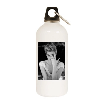 Elizabeth Debicki White Water Bottle With Carabiner