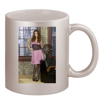 Shannon Elizabeth 11oz Metallic Silver Mug