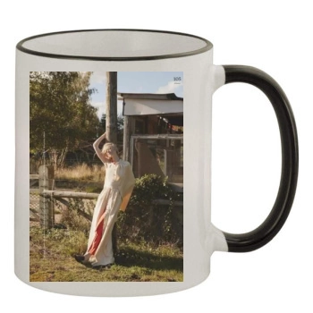 Elizabeth Debicki 11oz Colored Rim & Handle Mug