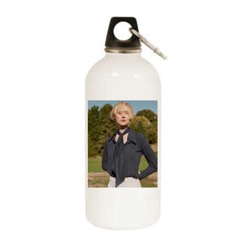 Elizabeth Debicki White Water Bottle With Carabiner