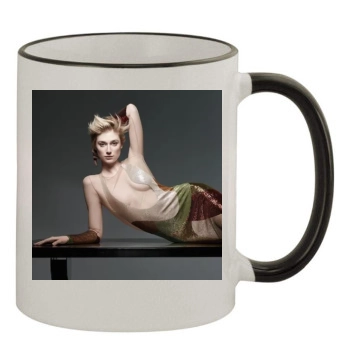 Elizabeth Debicki 11oz Colored Rim & Handle Mug