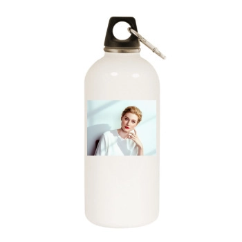 Elizabeth Debicki White Water Bottle With Carabiner