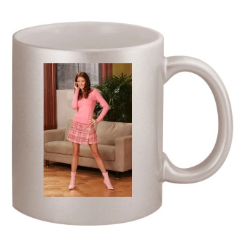 Shannon Elizabeth 11oz Metallic Silver Mug