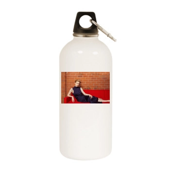 Elizabeth Debicki White Water Bottle With Carabiner