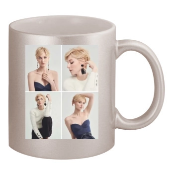 Elizabeth Debicki 11oz Metallic Silver Mug