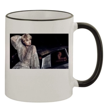 Elizabeth Debicki 11oz Colored Rim & Handle Mug