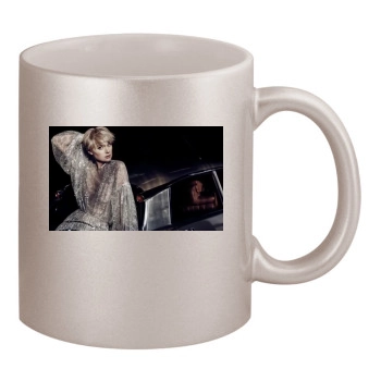 Elizabeth Debicki 11oz Metallic Silver Mug