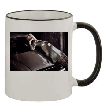 Elizabeth Debicki 11oz Colored Rim & Handle Mug