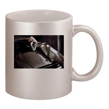 Elizabeth Debicki 11oz Metallic Silver Mug