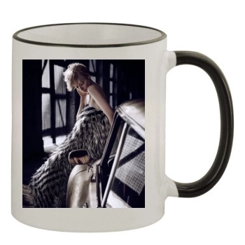 Elizabeth Debicki 11oz Colored Rim & Handle Mug