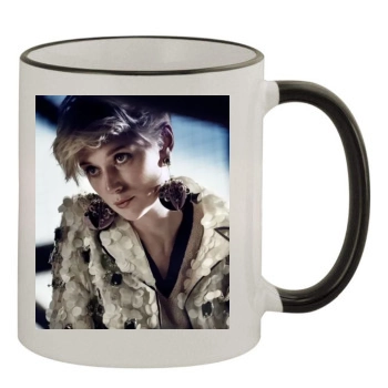 Elizabeth Debicki 11oz Colored Rim & Handle Mug