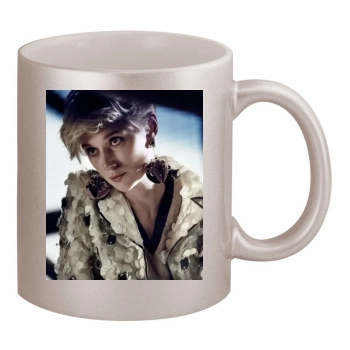 Elizabeth Debicki 11oz Metallic Silver Mug