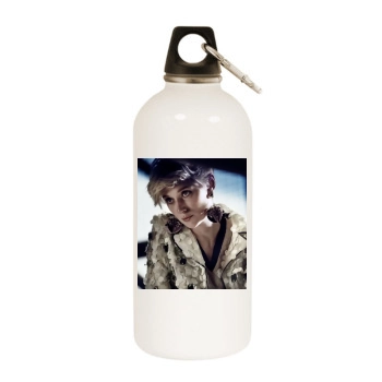 Elizabeth Debicki White Water Bottle With Carabiner