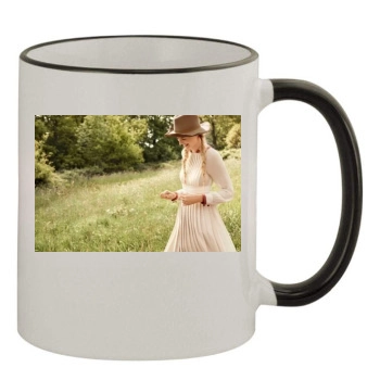 Elizabeth Debicki 11oz Colored Rim & Handle Mug