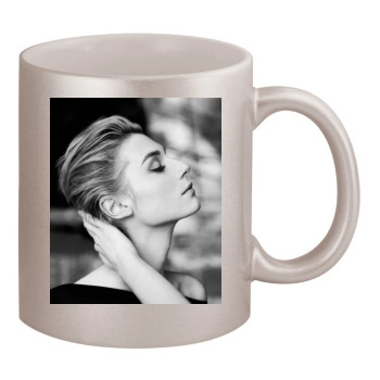 Elizabeth Debicki 11oz Metallic Silver Mug