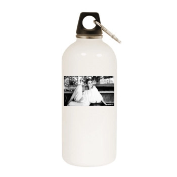 Elizabeth Debicki White Water Bottle With Carabiner