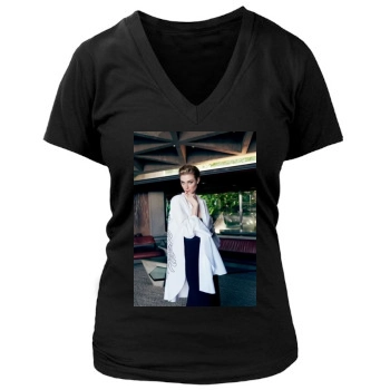 Elizabeth Debicki Women's Deep V-Neck TShirt