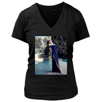 Elizabeth Debicki Women's Deep V-Neck TShirt