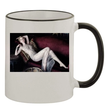 Elizabeth Debicki 11oz Colored Rim & Handle Mug