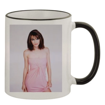 Elizabeth Hurley 11oz Colored Rim & Handle Mug