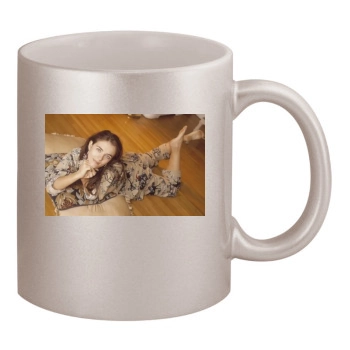 Elizabeth Hurley 11oz Metallic Silver Mug