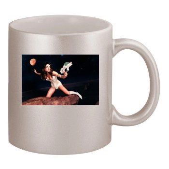 Elizabeth Hurley 11oz Metallic Silver Mug